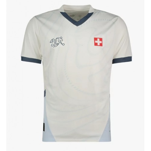 Maglia Calcio Svizzera Seconda Divisa Europei 2024 Manica Corta